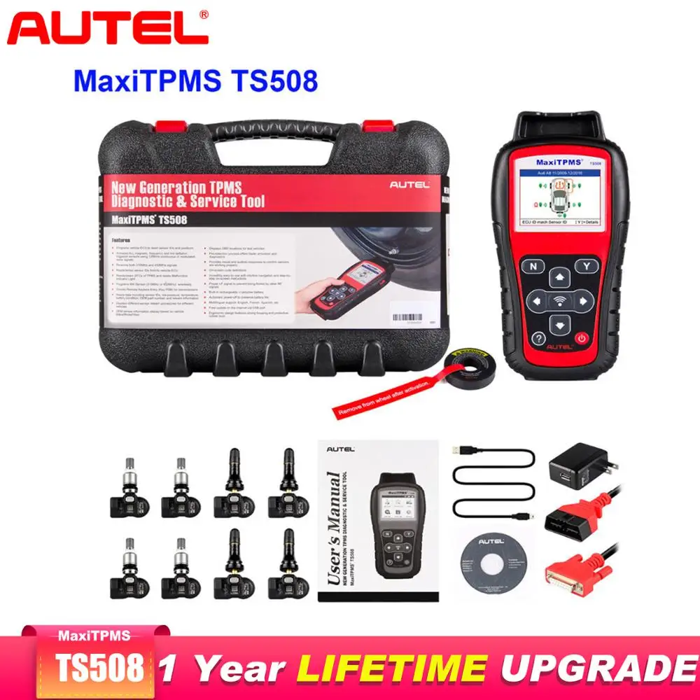 Best Price Autel MaxiTPMS TS508K Obd2 Scanner Car Diagnostic tool Scaner AutomotivoTire Pressure 315/433mHZ TPMS Tire Sensor Activation