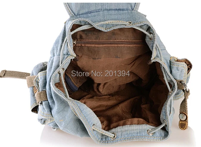Поцелуй Карен Мода Рюкзак джинсовый Повседневное Daypacks Для женщин рюкзаки Ретро