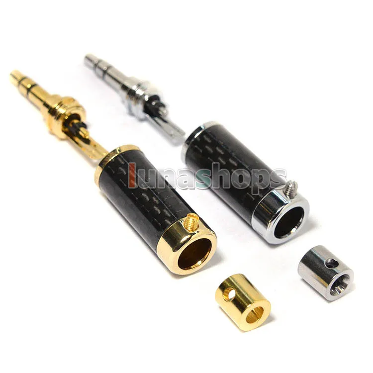 

LN005026 ACROLINK Rhodium/Gold BF-3.5L 3.5mm Male Carbon Straight Adapter for diy