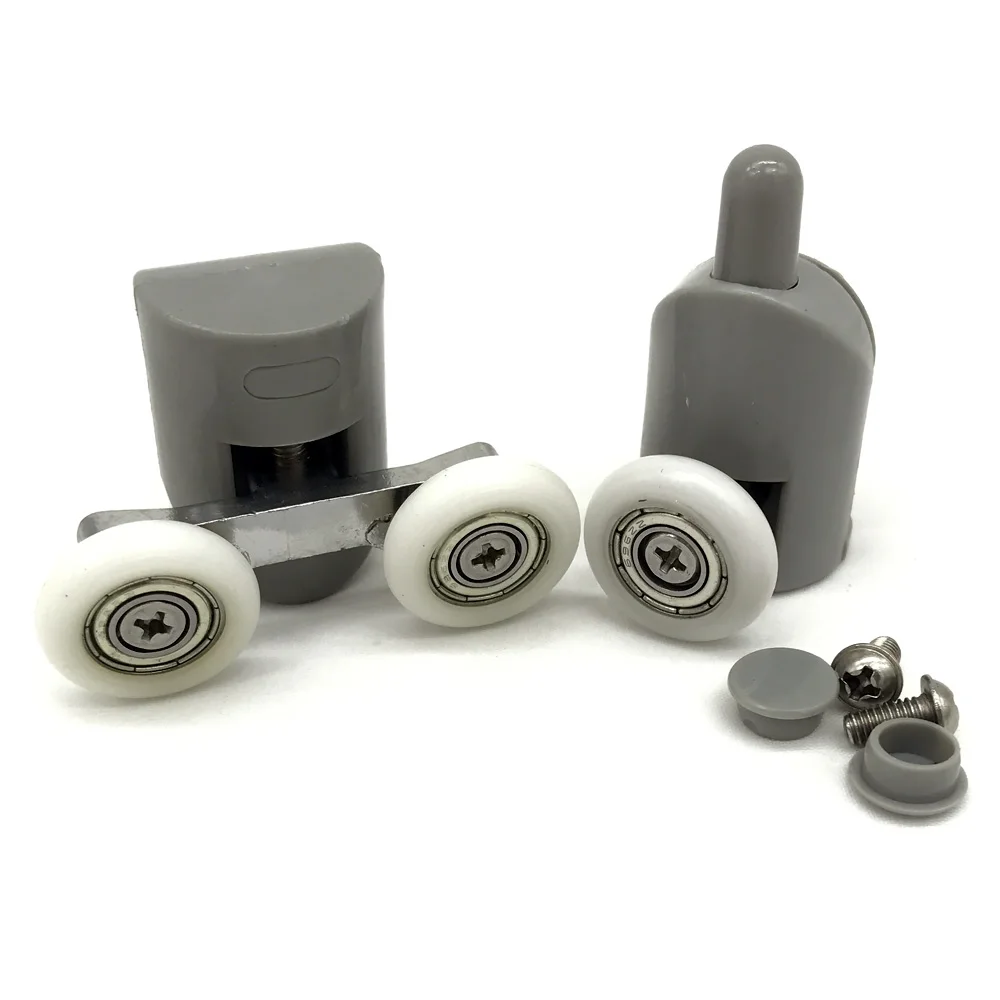 Shower Door Rollers 22MM 4pcs Double Upper and 4pcsSingel Bottom Sliding Glass Bathroom Bearing Shower Door Rollers 22MM 4pcs Double Upper and 4pcsSingel Bottom Sliding Glass Bathroom Bearing
