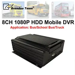 8 канал MDVR система безопасности автомобиля H.265 1080 P мобильный автомобильный видеорегистратор 8CH HDD MDVR Для Автобус грузовой поезд флота