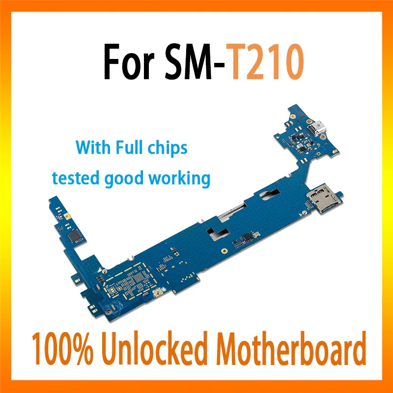 

Tested well Original logic board unlocked for Samsung Galaxy Tab 3 7.0 T210 motherboard with full chips mainboard free shipping