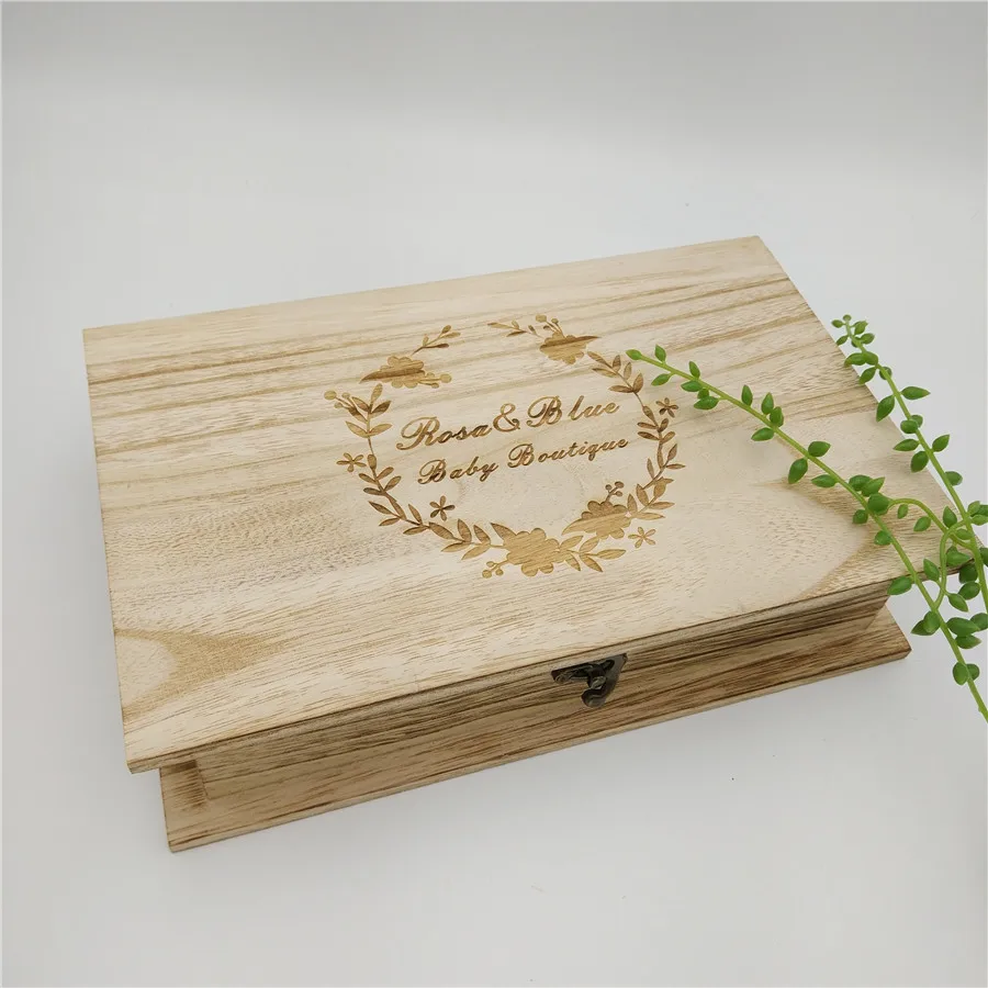 Специальная деревянная коробка в форме книги с винтажной цветной Подарочная коробка из дерева для выпускного или Keepsake 23*14,5*5,5 см можно настроить