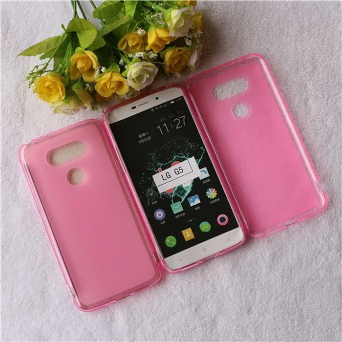 Fundas для LG G5 простой мода тпу мягкий гель пудинг задняя крышка чехол капа
