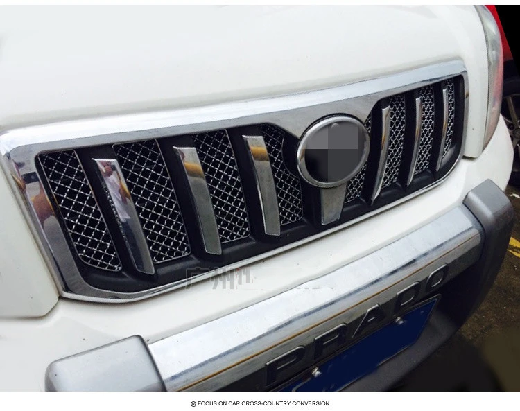 Сетчатая Передняя решетка для Toyota Land Cruiser Prado LC120 2003 2004 2005 2006 2007 2008 2009 Аксессуары