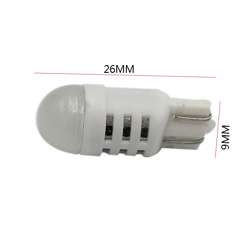 Leites 2x White Car Light T10 W5W Led Wedge Bulb 3030 1SMD Auto Sidemarker Sidelight Lamp Bulbs Dome Reading Parking Lights