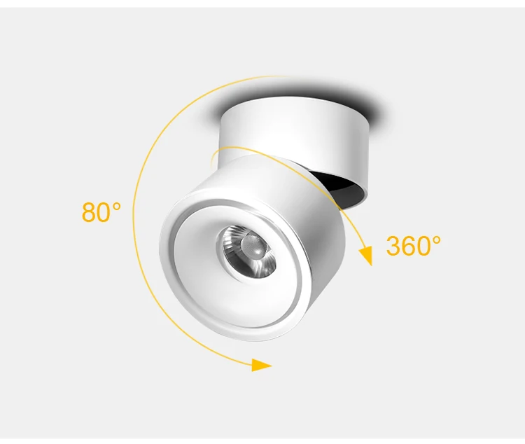 Brand New LED Downlight 360° Rotatable Surface Mounte Downlight CREE COB 7W 9W 12W 15W Ceiling Spotlight 110V 220V
