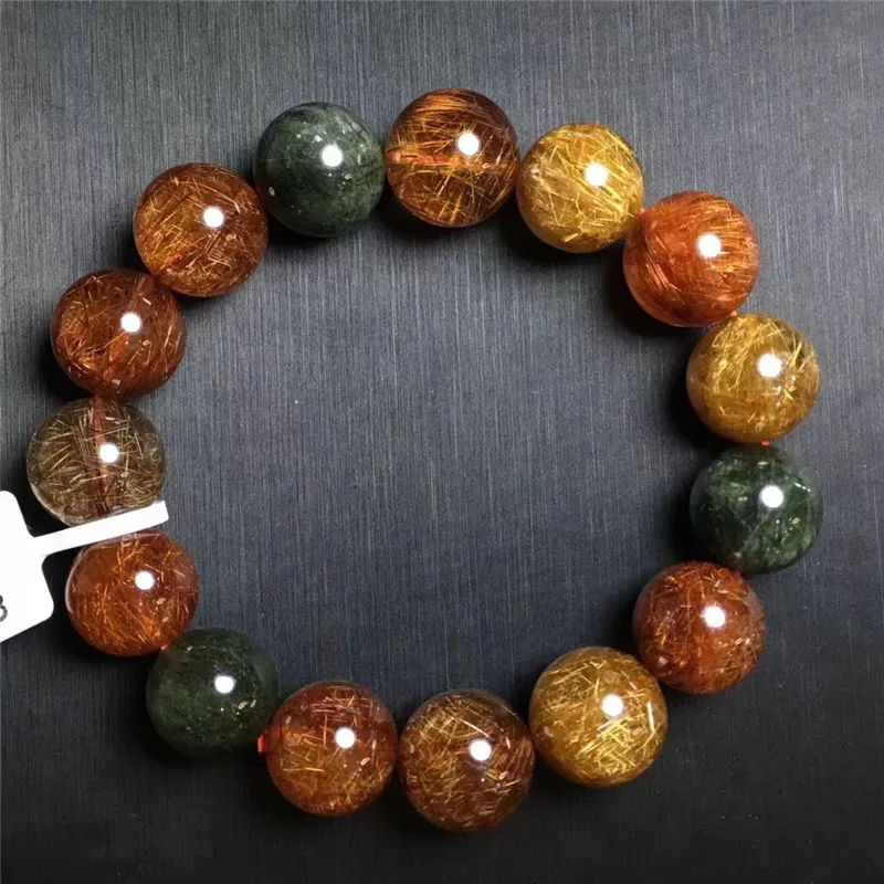 Colorful Rutilated Quartz Bracelet (4)
