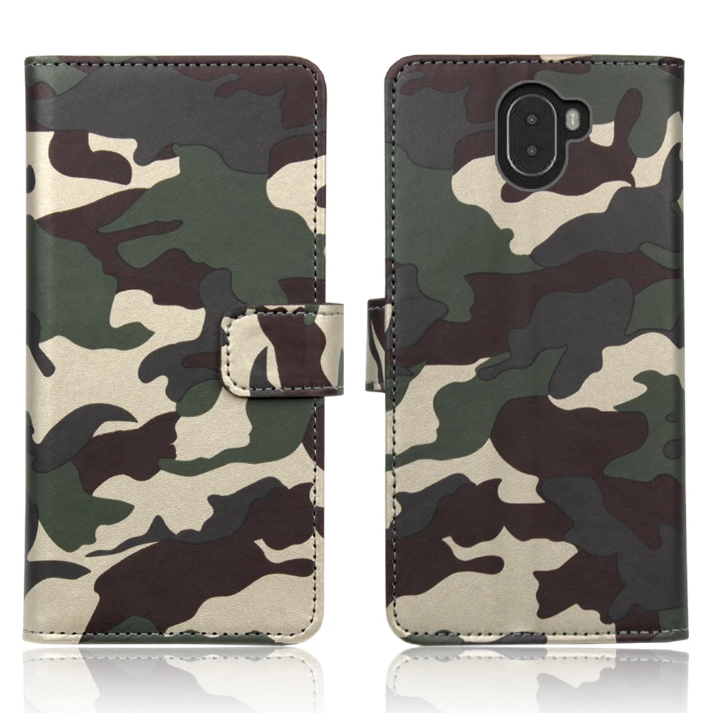 Army Camo Camouflage Pattern Card Holder PU Leather Cover Coque Case ...