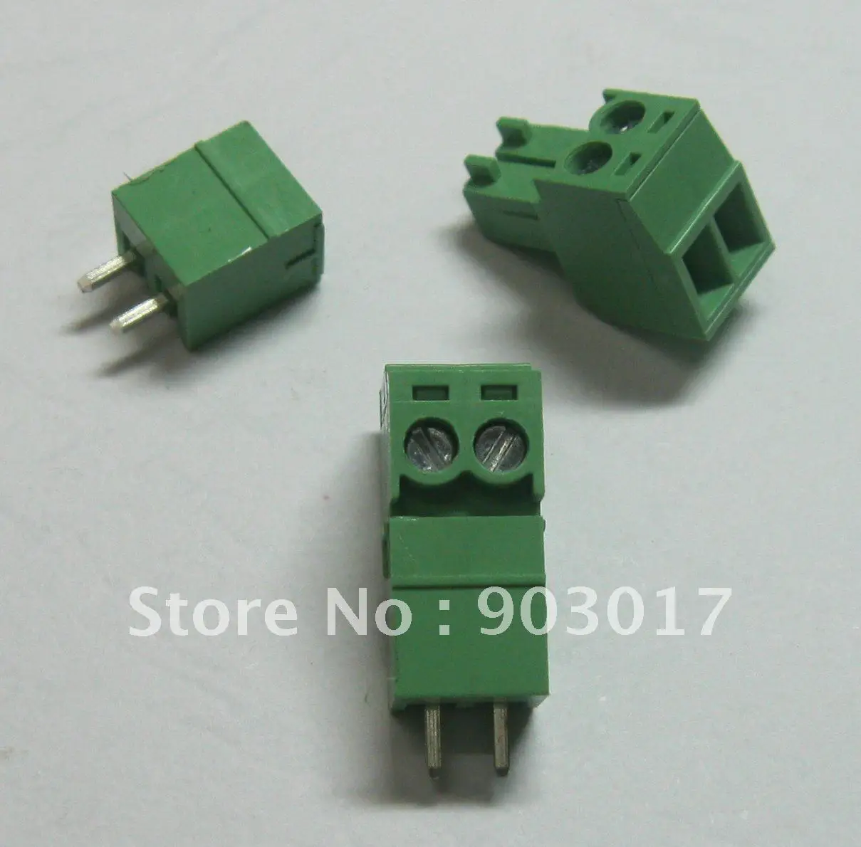 Шаг 3,5 мм Винт Клеммная колодка Разъем зеленый цвет подключаемый тип с pin 2 pin/way 30 шт
