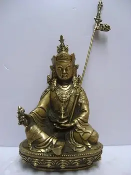 

Free Shipping 001903 TIBETAN NEPAL PADMASAMBHAVA BUDDHA BRONZE STATUE 16 CM