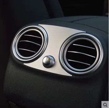 

For Mercedes Benz GLC C Class W205 W253 C200 GLC260 etc Carbon Fiber Or Metal Car Armrest Rear Air Outlet Cover Vent Sticker