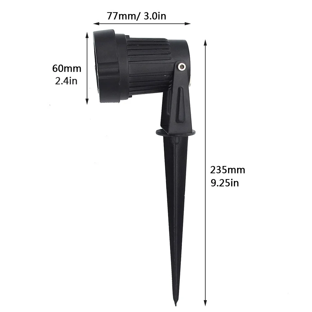 9 Вт светодиодный свет лужайки AC 85-265 V уличная, с шипами лампа Водонепроницаемый IP65 уличная лампа освещения для украшения сада Рождество 220 V 110 V