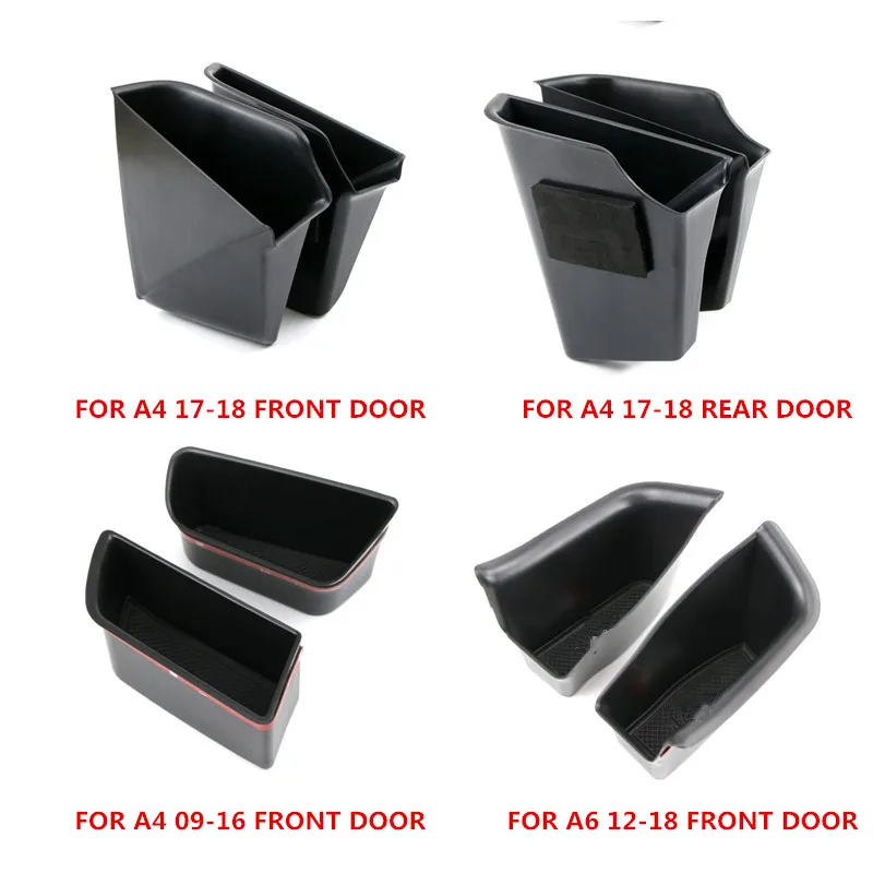 

1pair Car Organizer for Audi A4 A6 Door Handle Armrest Storage Box Container Holder Tray Accessories Car Styling