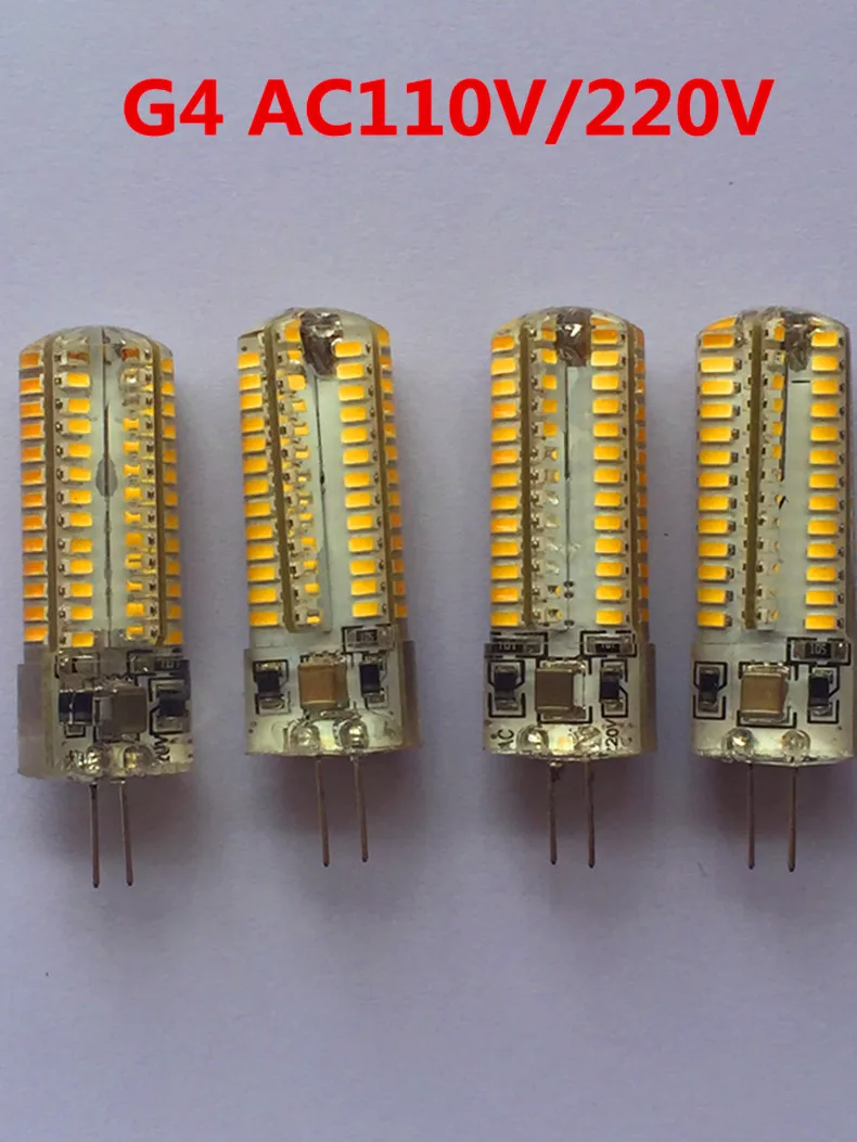 G4 Светодиодный светильник AC110V/220 V SMD3014 5 Вт 6 Вт 9 Вт Замена 30 Вт/60 Вт галогенная лампа 360 Угол луча СВЕТОДИОДНЫЙ лампада лампа