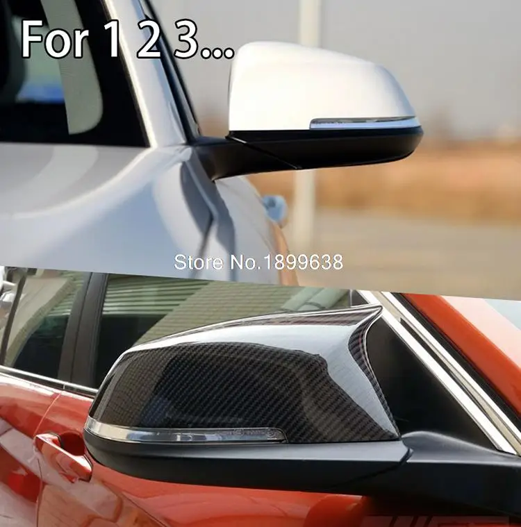 Replacement Carbon Fiber Rear View Side Mirror Cover For BMW Carbon