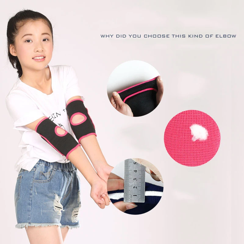 

2pcs/lot Kids Children Elbow Pads Support Outdoor Roller-skating Dancing Playing Thick Arm Guards Joint Protector Girls Boys