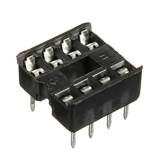 50Pcs New Arrival 8 Pins Socket For ICs DIP Sockets Adaptor Solder Type