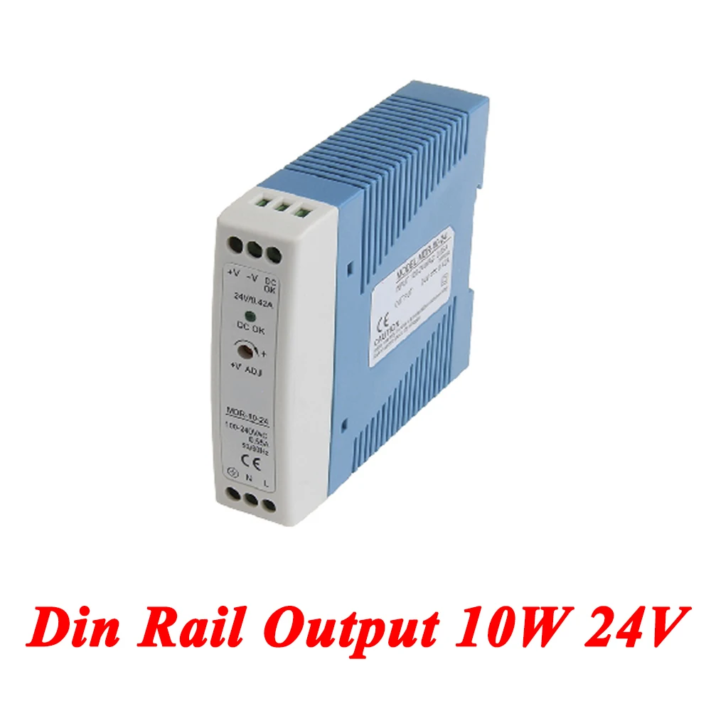 MDR-10 Mini Din Rail Power Supply 10W 24V 0.42A Switching AC 110v/220v Transformer To DC 24v ac dc converter | Обустройство дома