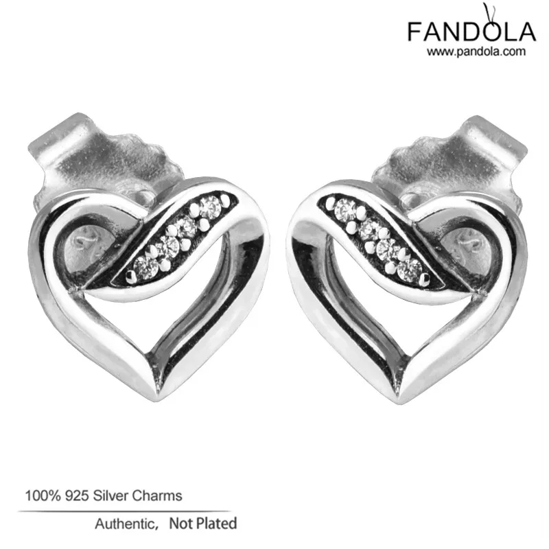 

Ribbons of Love Earrings 925 Sterling Silver Clear CZ Stud Earrings for Women Wedding Jewelry Sterling-Silver-Jewelry Wholesale