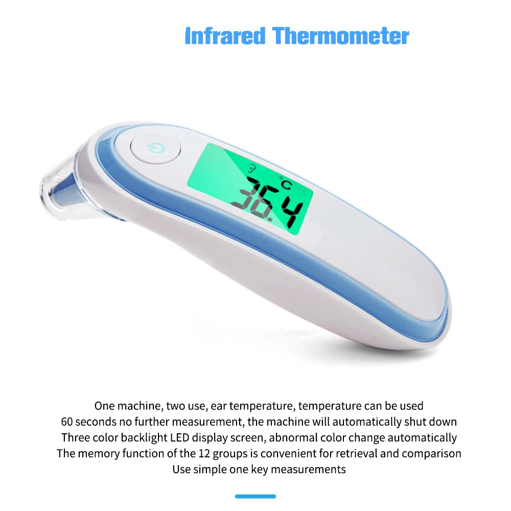Детский термометр лоб цифровой инфракрасный термометр бытовой медицинский Бесконтактный предмет тела lcd ушной термометр