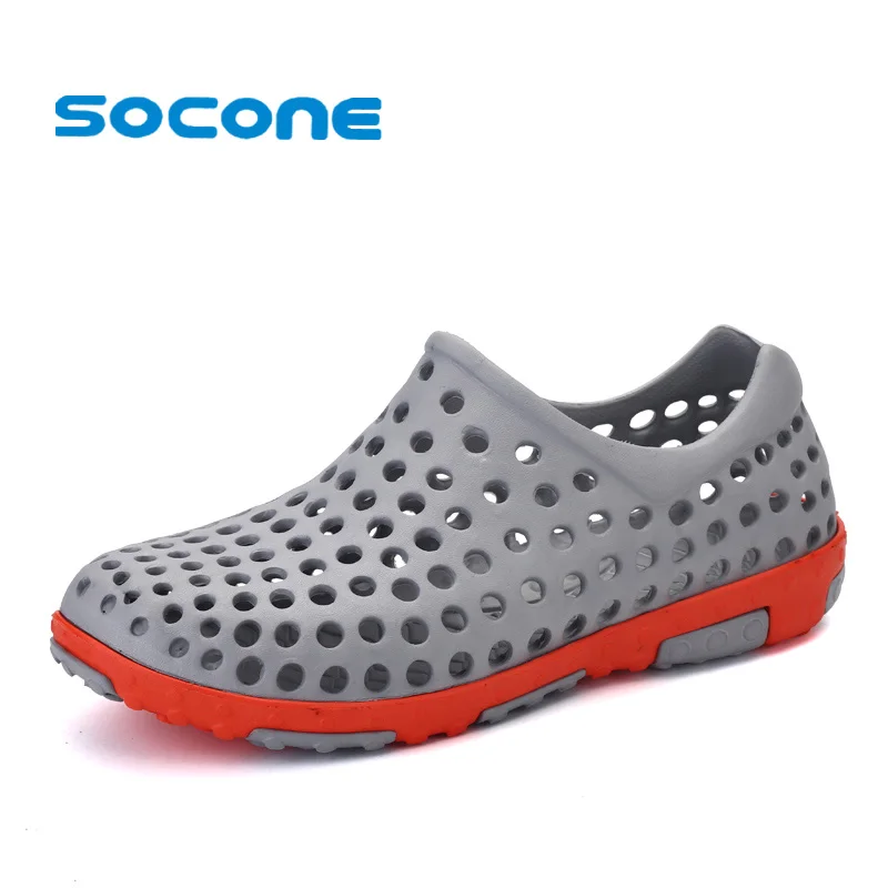 

Socone 2017 Slip On Sandal Outdoor Men Shoes Pool Aqua Walking Sneakers Breathable Summer Beach Shoes Mens Pull-On Water Shoes