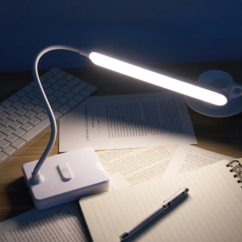 

2.5W 30LED 18650 LED Desk Lamp Foldable Dimmable Rotatable Eye Care LED Touch-Sensitive Controller USB Charging Port Table Lamp