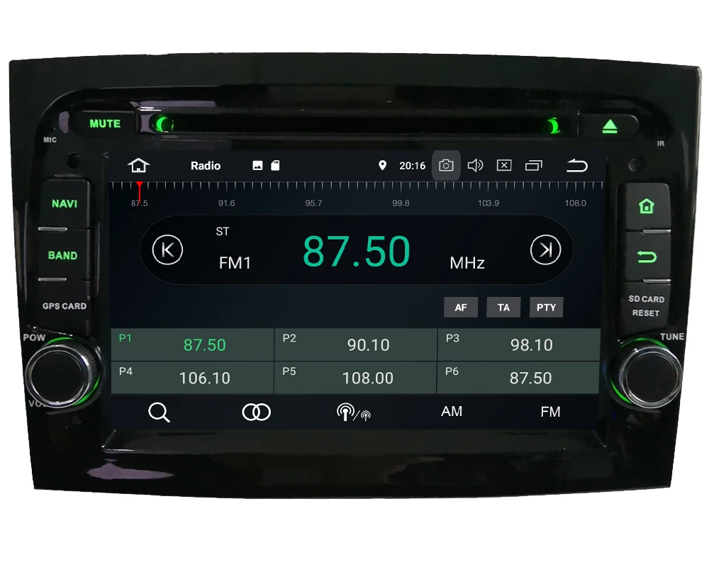 Discount 7" Octa Core 4G WIFI Android 8.1 4GB RAM 64GB ROM RDS AM Car DVD Player Autoradio Stereo GPS Glonass For Fiat Doblo II 2015-2018 2