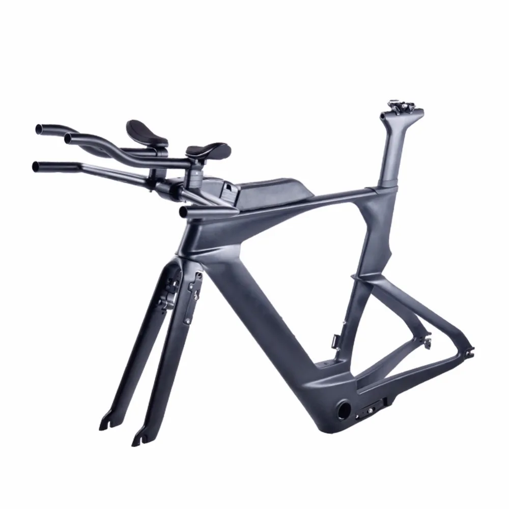 Flash Deal Spcycle 2018 Full Carbon TT Bicycle Frames TimeTrial Triathlon Carbon Bike Frames Track Bicycle Framesets TT Carbon Handlebars 2