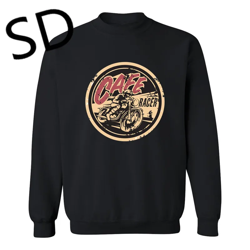 

Dropshipping Vintage 3D Hoodies Men Motorcycle Racer Sweatshirt Men Cafe Racer streetwear hooded mantle sudadera hombre Clothing