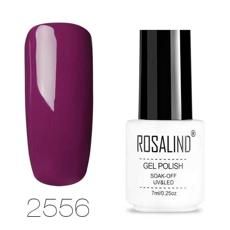 ROSALIND Гель-лак для ногтей все для маникюра замочить от белой бутылки УФ Базовое покрытие ногтей Перманентный Гель-лак Набор лаков для ногтей - Цвет: RC2556