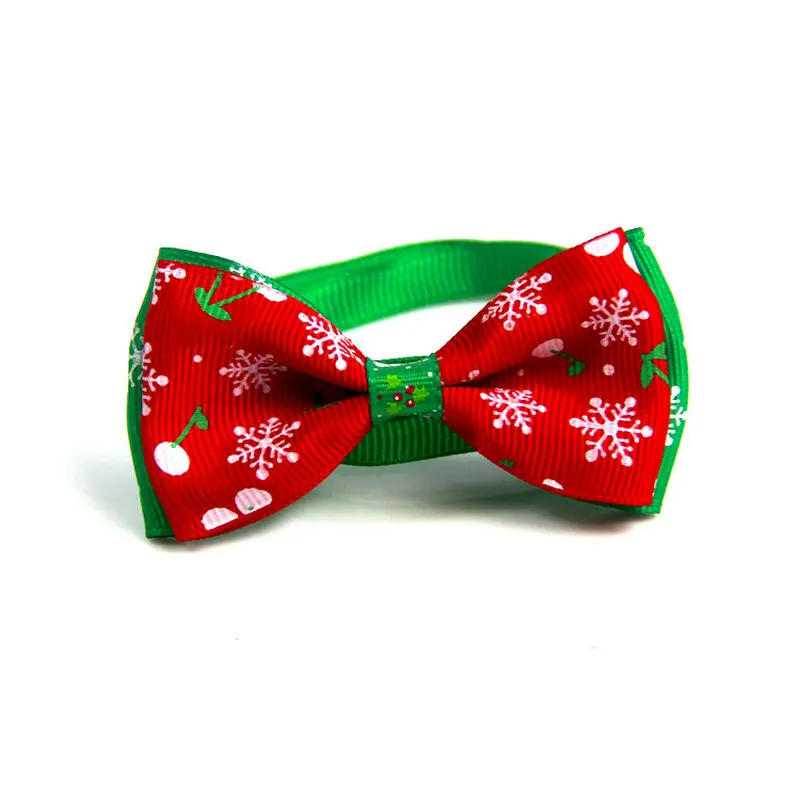 Christmas Cat Collar Adjustable Breakaway Kitten Cat Bow Ties Collar For Christmas Cat Accessories Supplies Dog Accessories - Color: 1