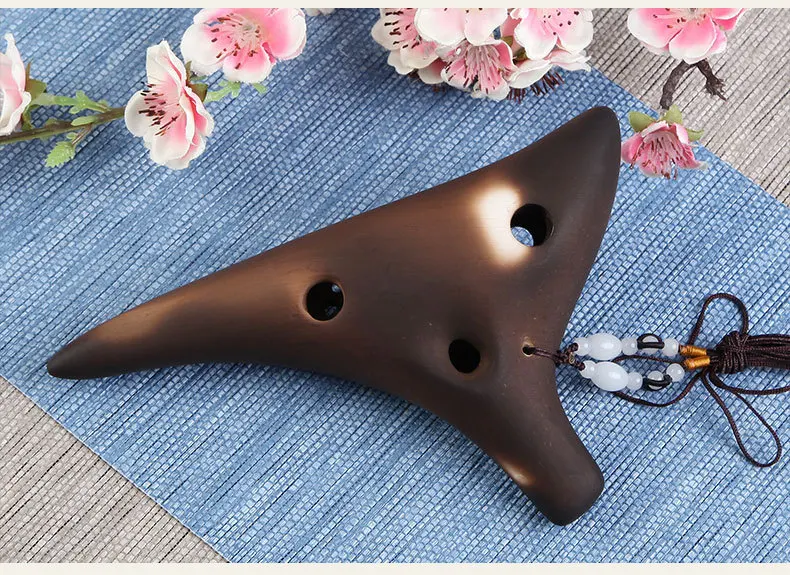 12 отверстий ocarina Zelda Alto C/Сопрано C F G флейта керамическая ocarina Instrumento musicales flauta profissional копченое сжигание 12 отверстий