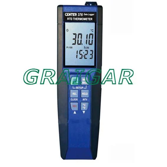 

High Precision Thermometer, Pt100 Thermometer, PRECISION DATA LOGGER RTD THERMOMETER CENTER-376 ,Free Shipping