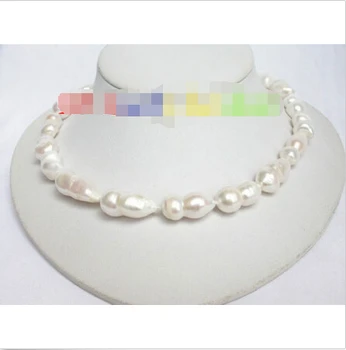 

22mm baroque twins white Freshwater pearls necklace ^^^@^Noble style Natural Fine jewe FREE SHIPPING