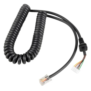 

Car Hand Speaker Microphone Replacement Mic Cables Cord Wire For YAESU MH-48A6 For Car Radio Talkie Walkie Telephone Spring Li