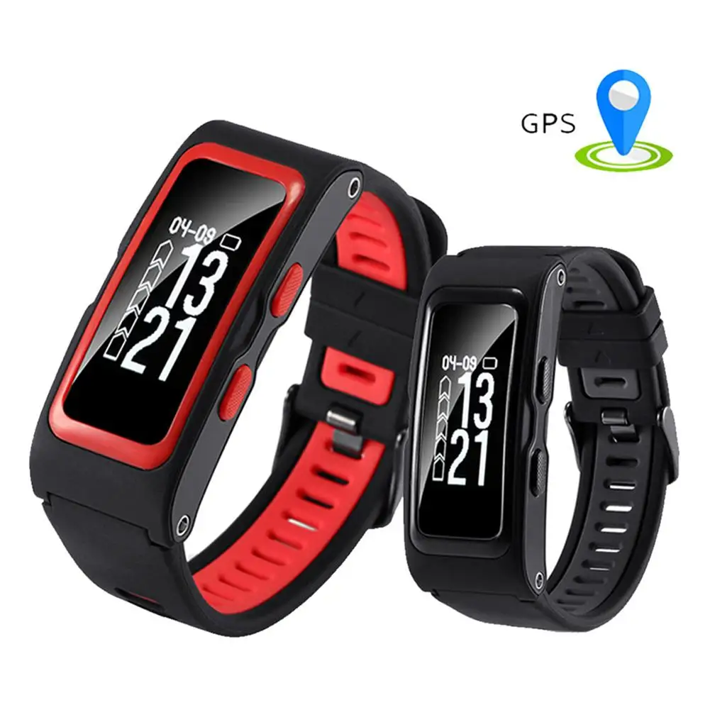 

T28 Sports GPS Movement Fitness Tracker Heart Rate Monitor With PPG Sensor OLED Smart Band Bracelet Watch Sports Wristband