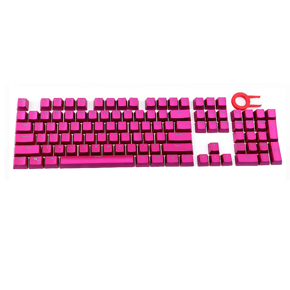 Карбоновые колпачки полупрозрачные двойной выстрел PBT 104 Keycaps с подсветкой для