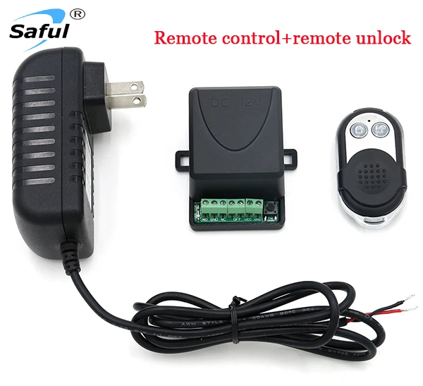 

Saful Free Shiping DC12V wireless unlock controller door access control system with 1 remote control easy to install convenient