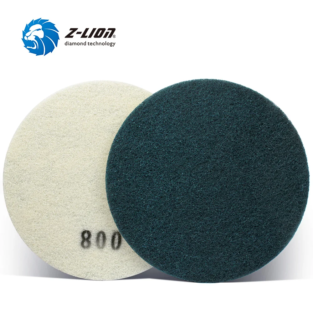 Z LION 17" Sponge Polishing Pad Diamond Polishing Wheel for Concrete