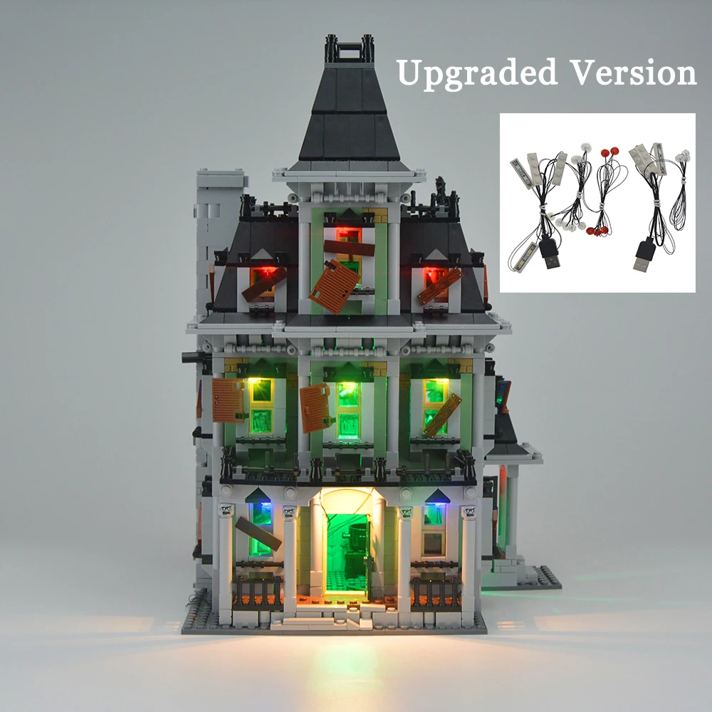 Comprar MTELE LED luz Kit para la ciudad de peleador monstruoso casa embrujada bloques de construcción conjunto de luz Compatible con el modelo 10228