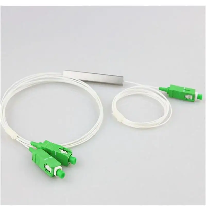 50 шт. FTTH 1x2 900um волоконно оптический сплиттер SC/APC IN/OUT G657A1 Бесплатная