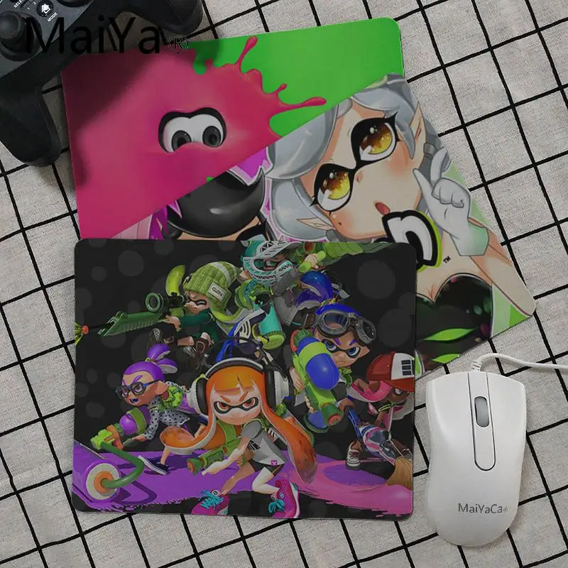 Maiya Забавный Splatoon компьютерный игровой коврик для мыши Гладкий блокнот письма