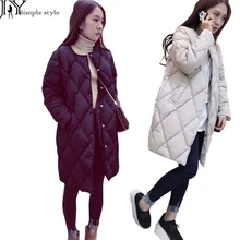 JY.Women’s Cotton-padded Jacket New Winter Medium-long Down Cotton Parkas Plus Size Coat Female Slim Ladies Jackets And Coats Z