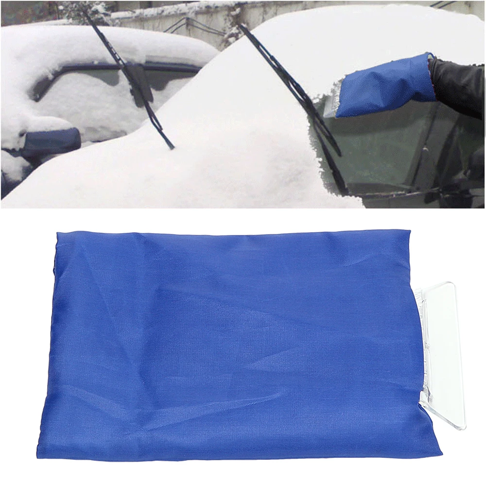 Handheld Ice Scraper Clean Tool Car Cleaning Glove Useful Snow Shovel
