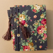 1 шт. эта ткань ручной работы винтажные годы Клык китайский стиль серия ткань большой кофе сад пион