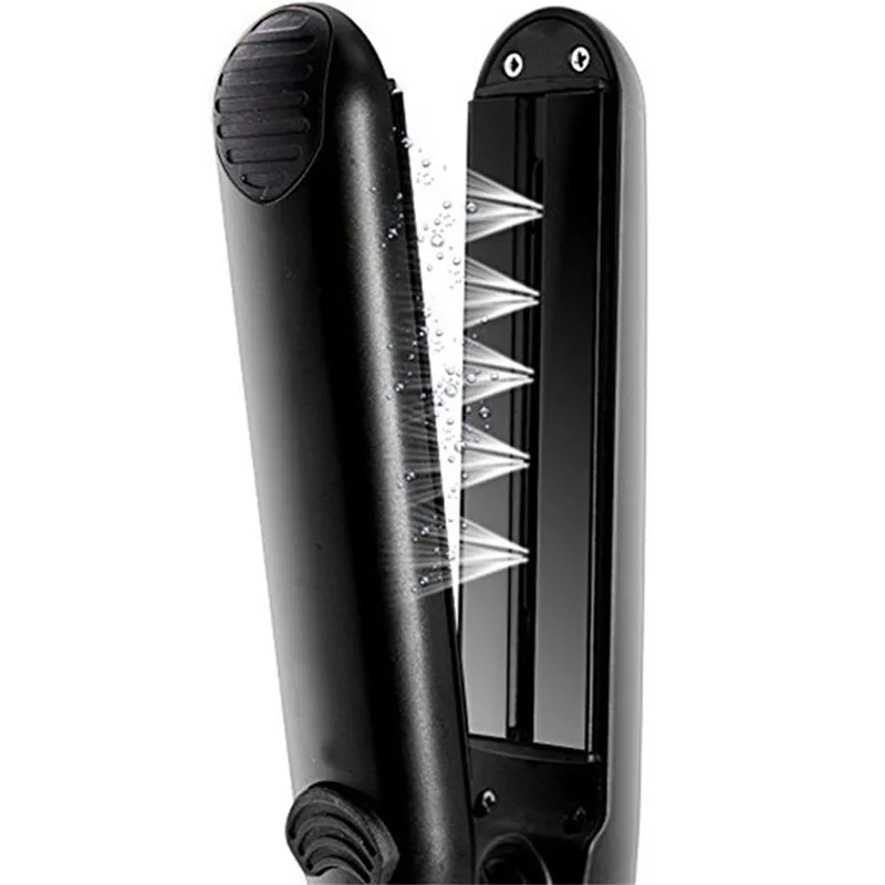 

Steam straightener spray electric splint Negative ions Function Iron Tourmaline Ceramic Plate Professional Hair Straightener