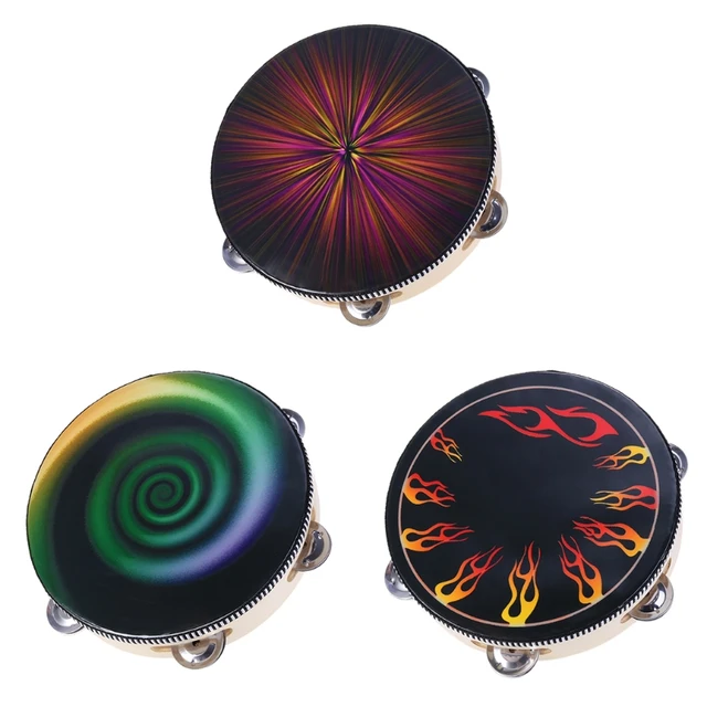Hot Sale Handheld Clapping Round Drum Tambourine Percussion Musical