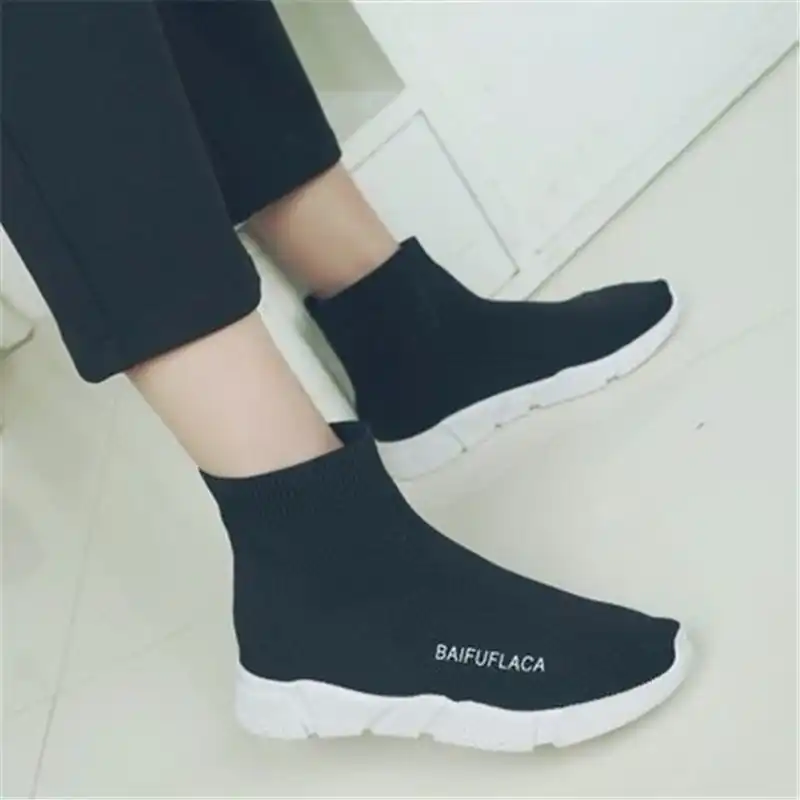 fabric sock trainers ladies