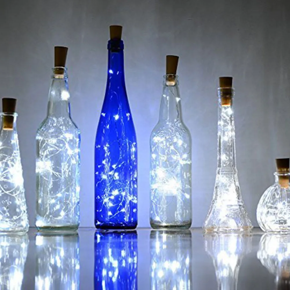 

10Pcs Wine Bottle Stopper LED String Light for Christmas Lights Waterproof Copper Fairy Strip DIY Cork Light For Wedding Party